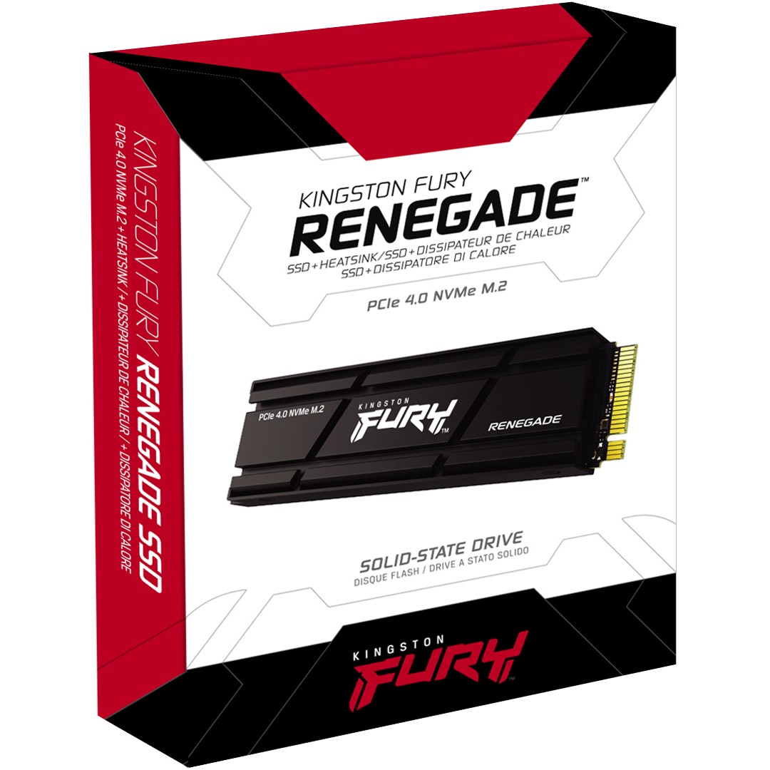 SSD KINGSTON FURY Renegade 4TB s hladnjakom, M.2 2280, PCIe 4.0 NVMe, Brzina čitanja/pisanja 7300/7000MB/s, Slučajno čitanje/pisanje 1000K/1000K IOPS-4