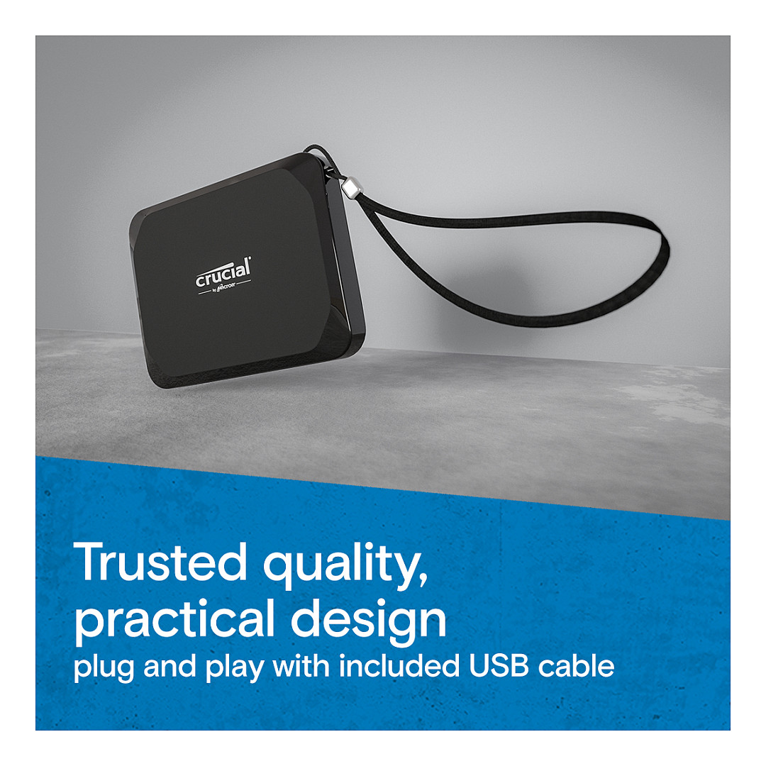 Crucial X9 1TB Portable SSD, EAN: 649528939333-5