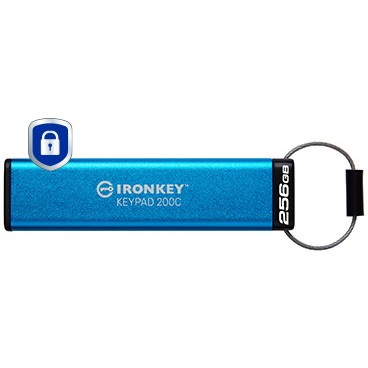 USB memorija KINGSTON 256GB IronKey Keypad 200C (FIPS 140-3 Lvl 3, AES-256)-3