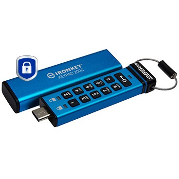 USB memorija KINGSTON 256GB IronKey Keypad 200C (FIPS 140-3 Lvl 3, AES-256)-4
