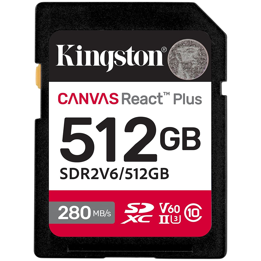 SD kartica KINGSTON Canvas React Plus 512GB (SDXC UHS-II, 280R/150W, U3, V60)-1