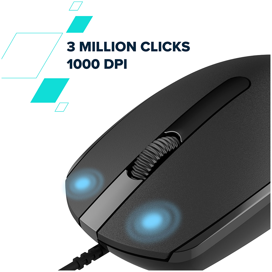 Miš CANYON M-10 (žični, USB, 1000 dpi, 3 gumba, bijela siva)-5