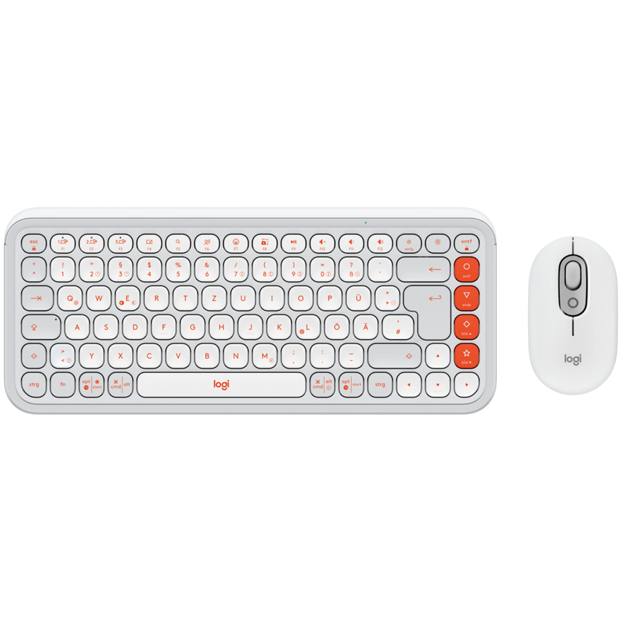 Miš LOGITECH POP ICON COMBO bijela boja, US INTL, Bluetooth-0
