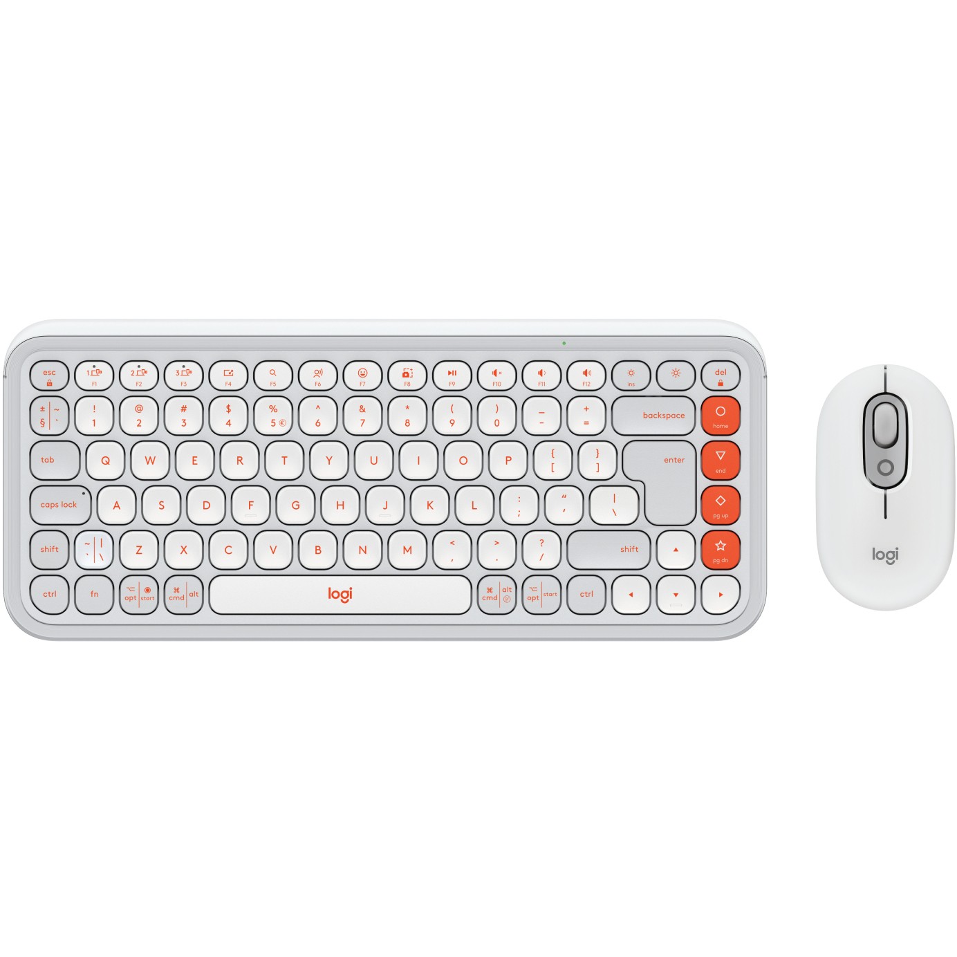 Miš LOGITECH POP ICON COMBO bijela boja, US INTL, Bluetooth-4