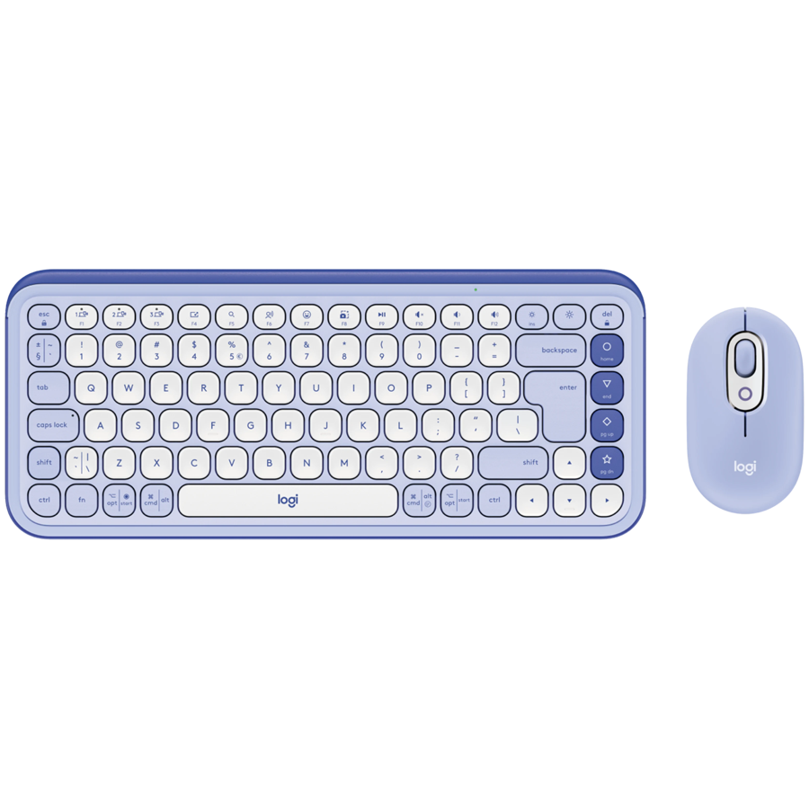 Kombinacija tipkovnice i miša LOGITECH POP ICON COMBO LILAC - BT-0