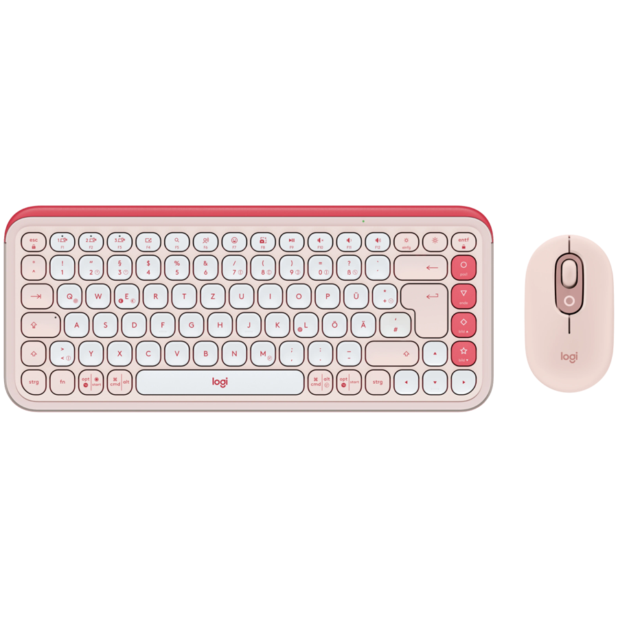 Kombinacija tipkovnica i miša LOGITECH POP ICON COMBO ROSE - BT-0