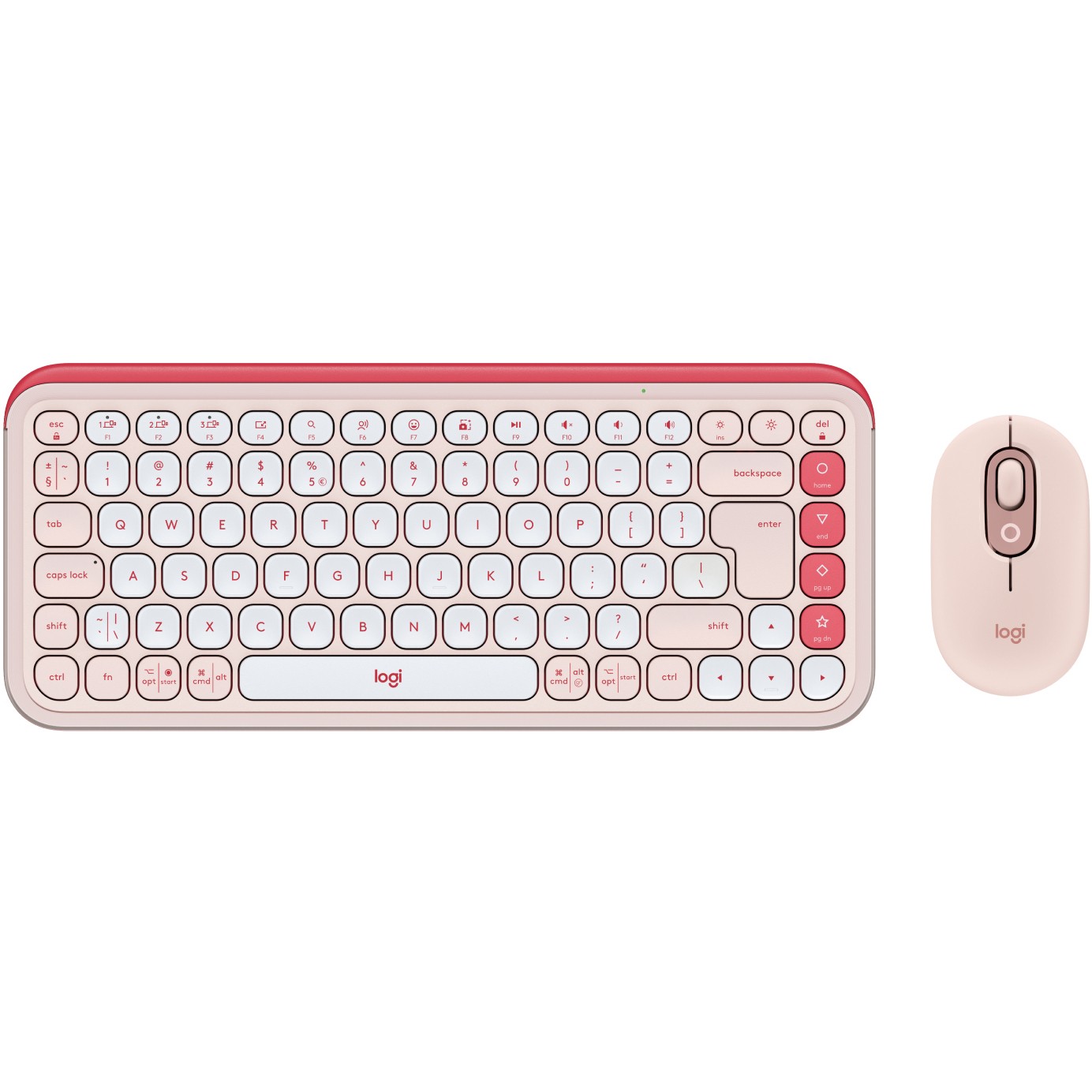 Kombinacija tipkovnica i miša LOGITECH POP ICON COMBO ROSE - BT-4
