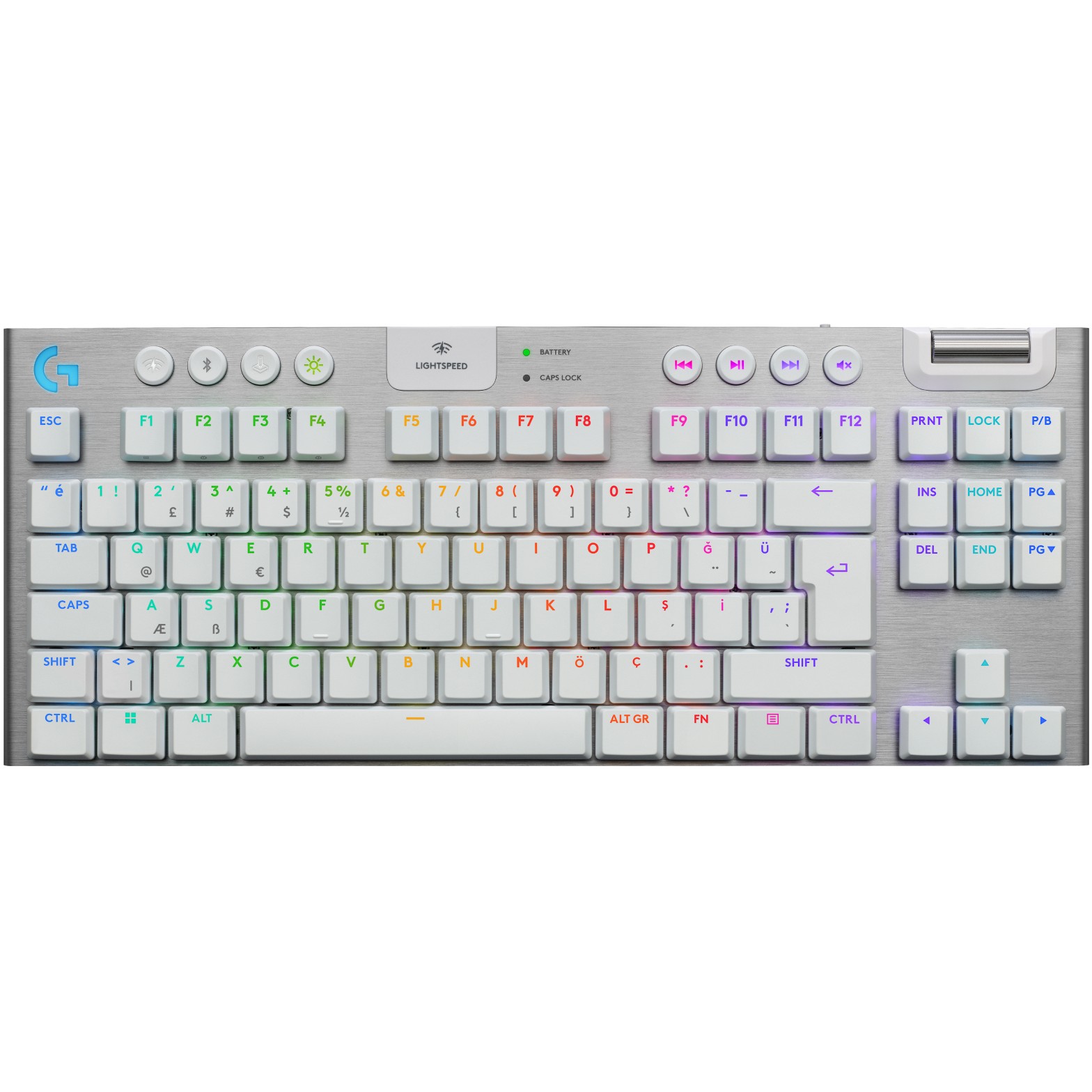 Bežična gaming tipkovnica LOGITECH G915 X LIGHTSPEED TKL - bijela, US INT'L, TACTILE-0