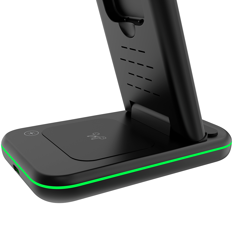 Bežični punjač CANYON WS-304 (15W, 3u1, crni, USB Type C, QC18W EU utikač)-4