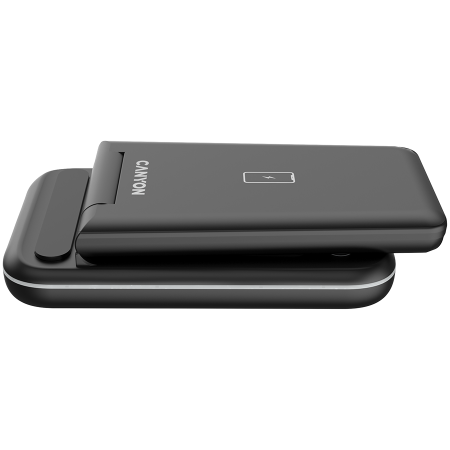 Bežični punjač CANYON WS-304 (15W, 3u1, crni, USB Type C, QC18W EU utikač)-5