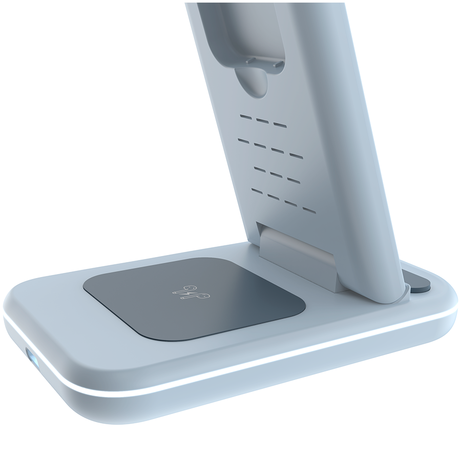 Bežični punjač CANYON WS-304 15W 3u1 (plavi, USB Type C, maksimalna izlazna snaga 15W, duljina kabela 1.2m, QC18W EU utikač)-7