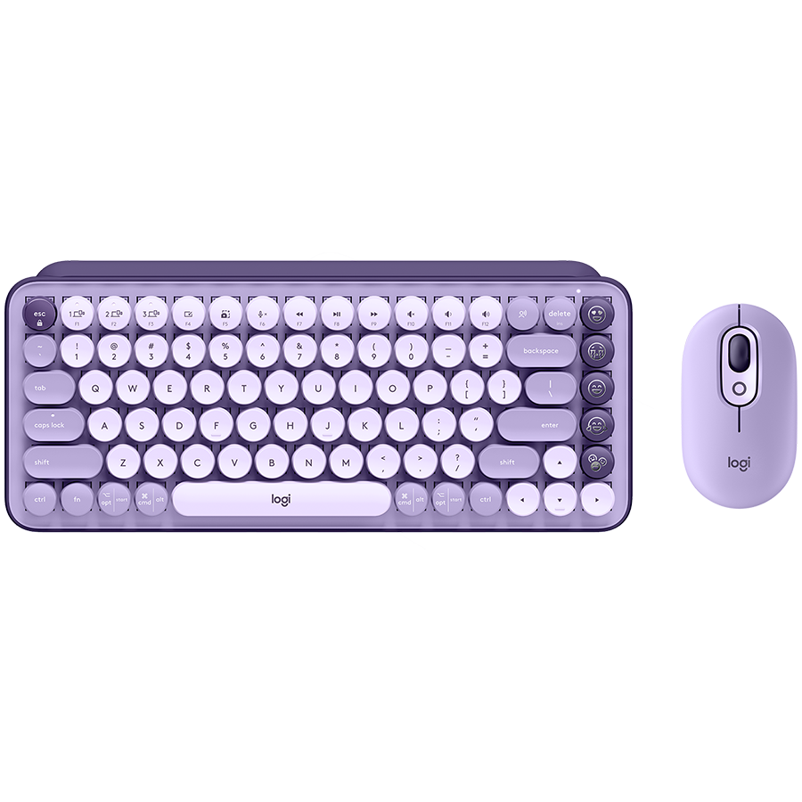 Miš LOGITECH POP ICON COMBO - LILAC - US INTL - BT - INTNL-973, boja ljubičasta, Bluetooth-1