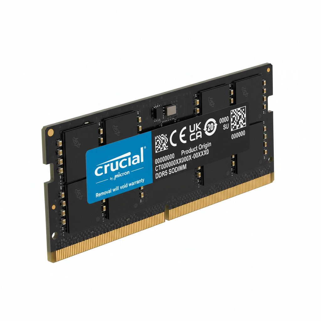 RAM CRUCIAL 32GB DDR5-5600 SODIMM CL46 (16Gbit)-1