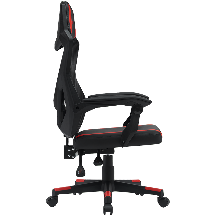 Gaming stolica CANYON Flow MCH01 (Crna/Crvena, Mrežasti naslon, Podesivi naslon, PU kožni nasloni za ruke, Plastični okvir)-2
