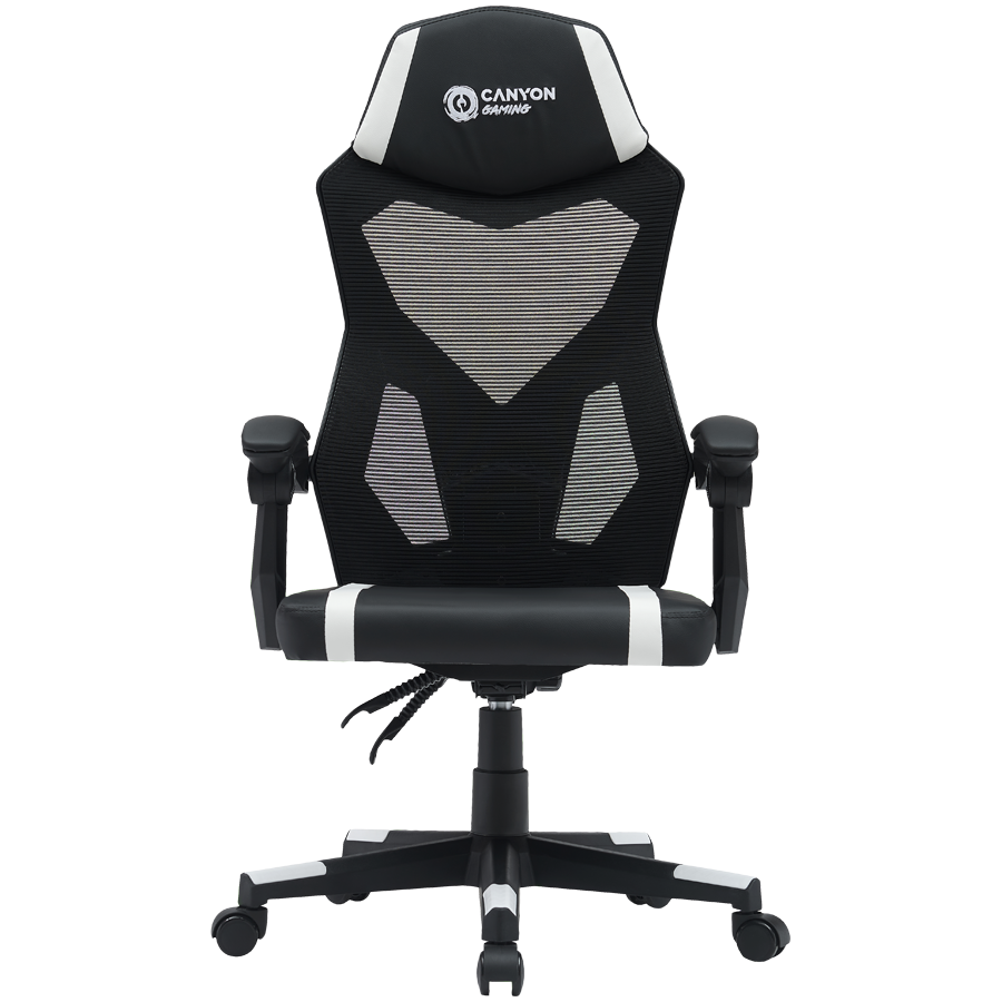 Gaming stolica CANYON Flow MCH01 Mesh crna bijela-0