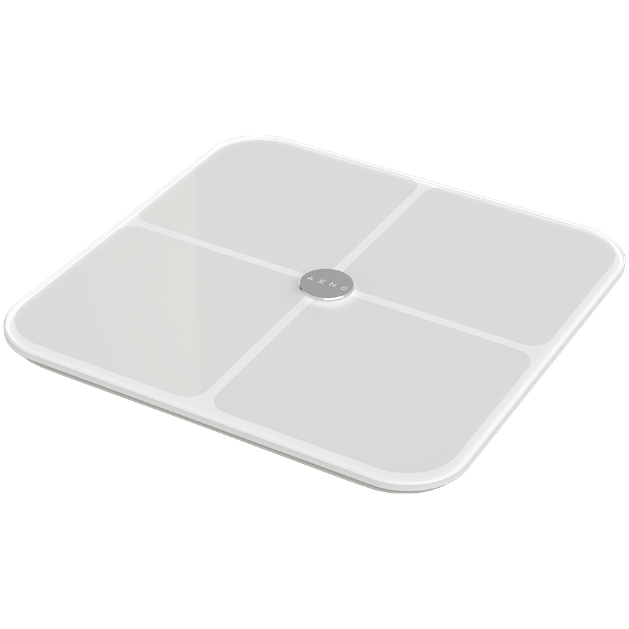 Pametna osobna vaga AENO BS1S (15 tjelesnih metrika, do 180 kg, Smart via BT, bijela)-1