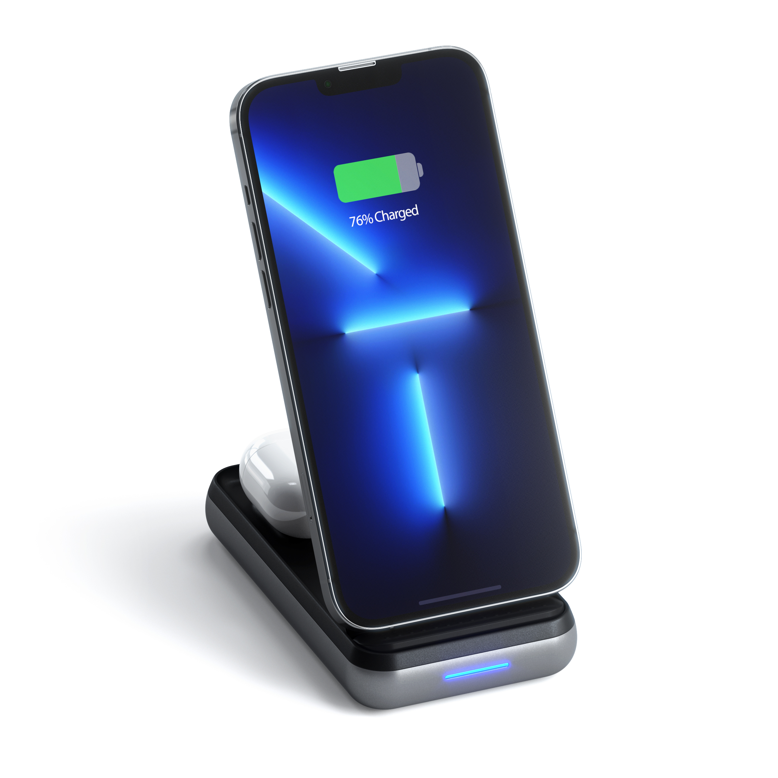Bežični punjač SATECHI Duo Power Stand (Powerbank za iPhone & Airpods) - Space Grey-3