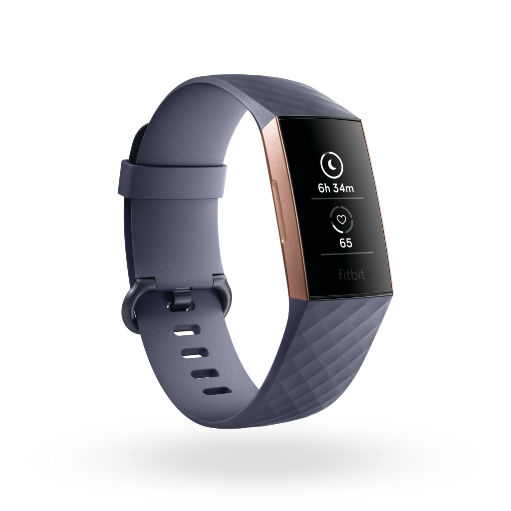 Fitness tracker FITBIT Charge 3 (rose gold, blue grey)-2