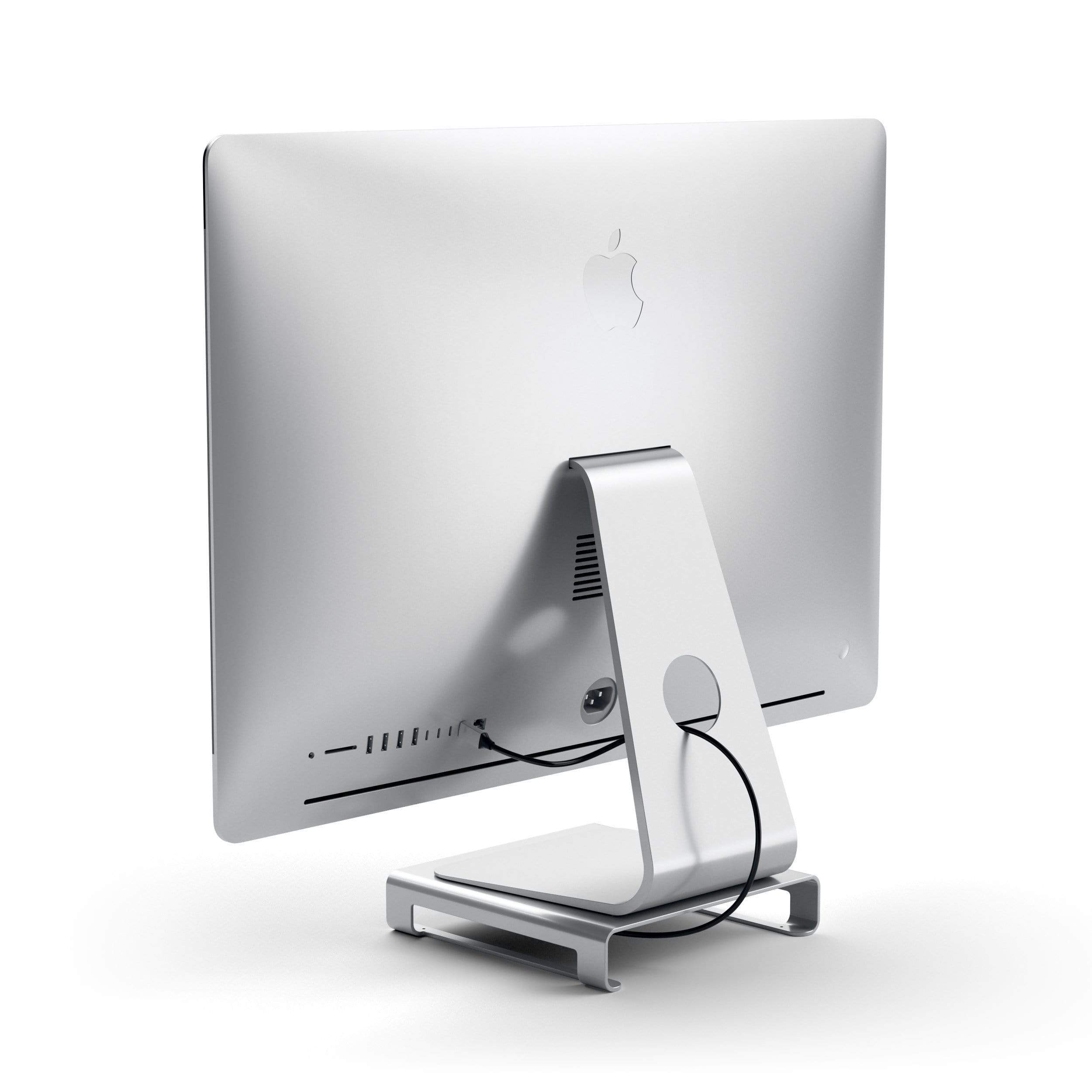 Satechi Aluminum Monitor Stand Hub for iMac - Silver-4