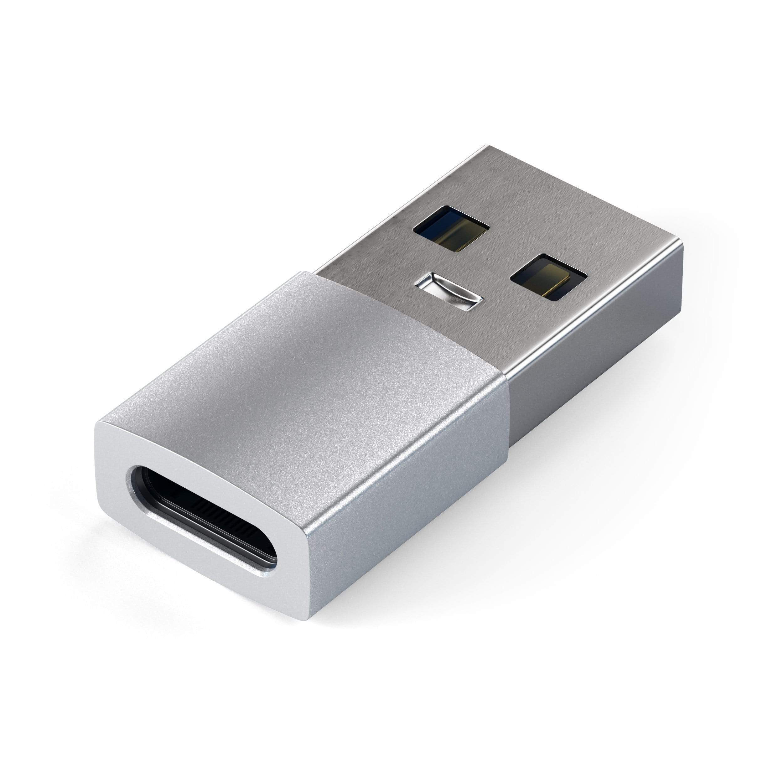 Satechi Aluminum Type-A to Type-C Adapter - Silver-0