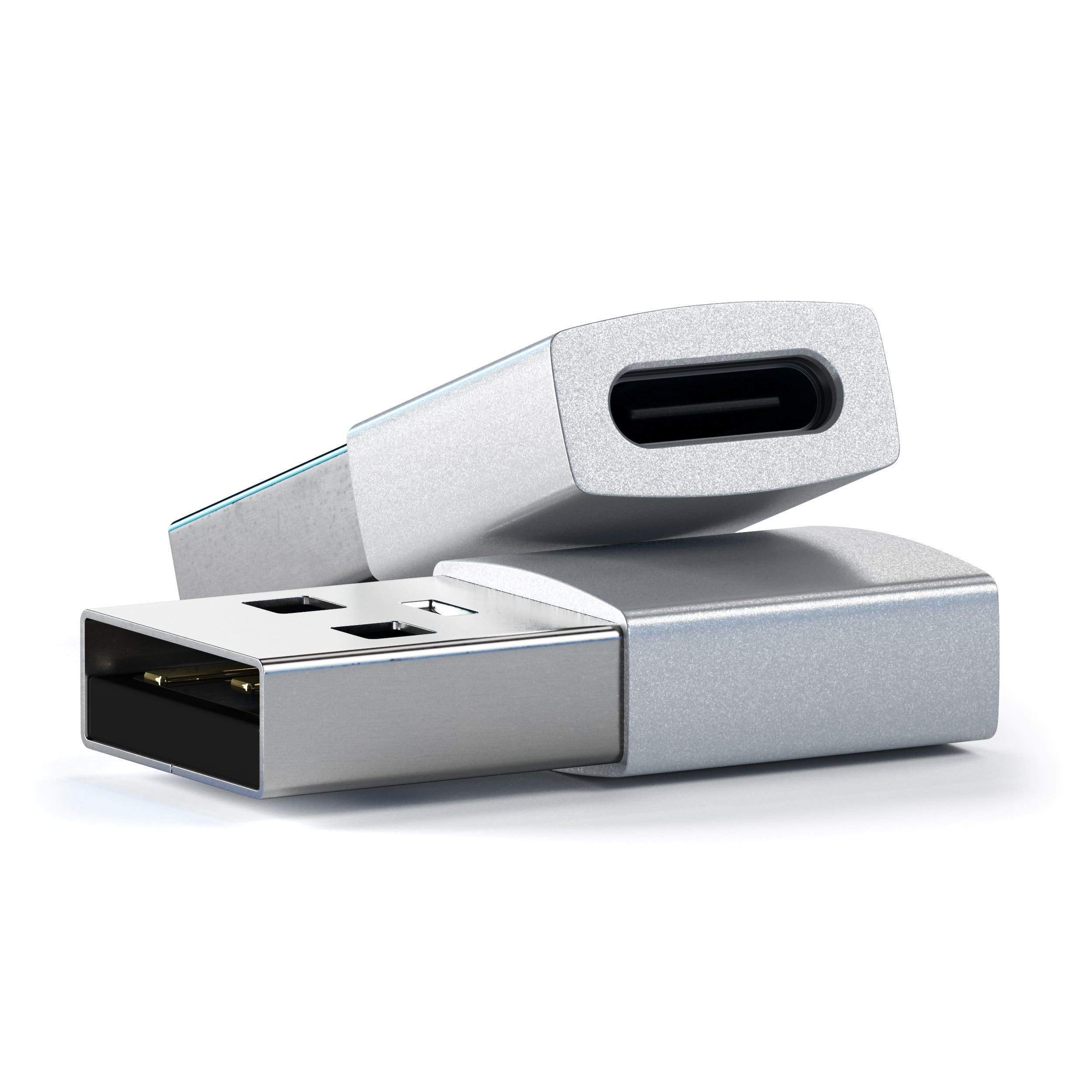 Satechi Aluminum Type-A to Type-C Adapter - Silver-2