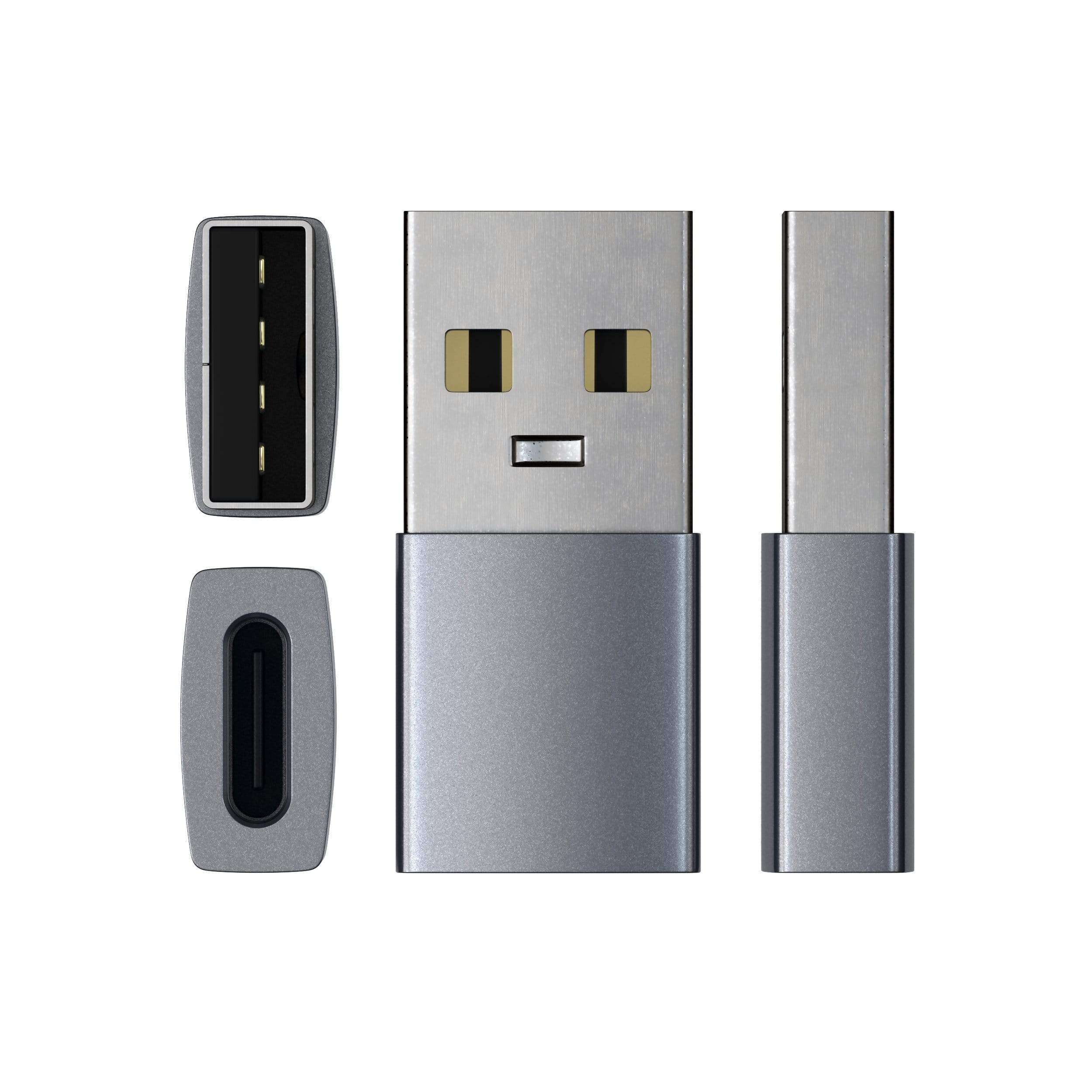 Satechi Aluminum Type-A to Type-C Adapter - Space Grey-2
