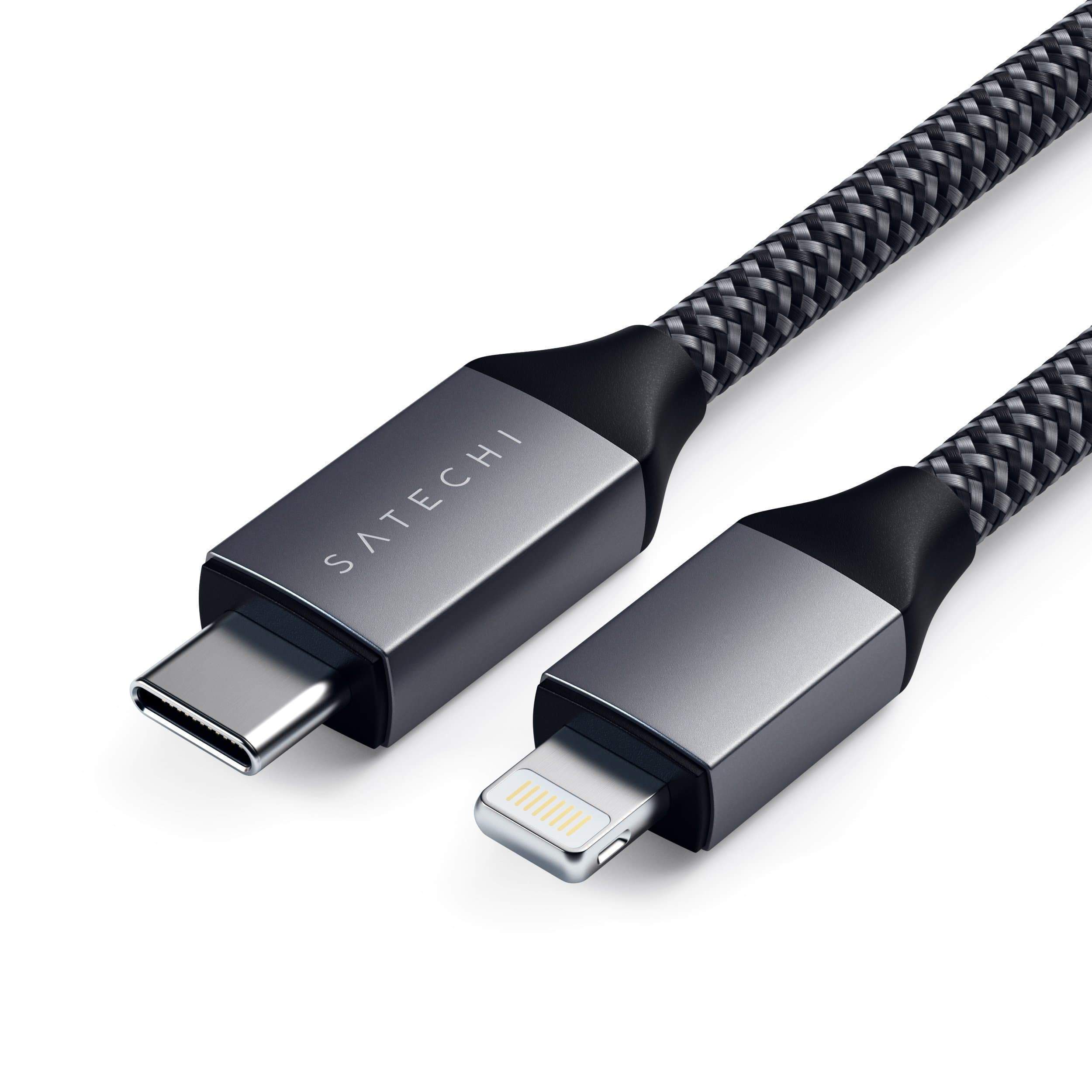 Satechi Type-C to Lightning Charging Cable - Space Grey-0