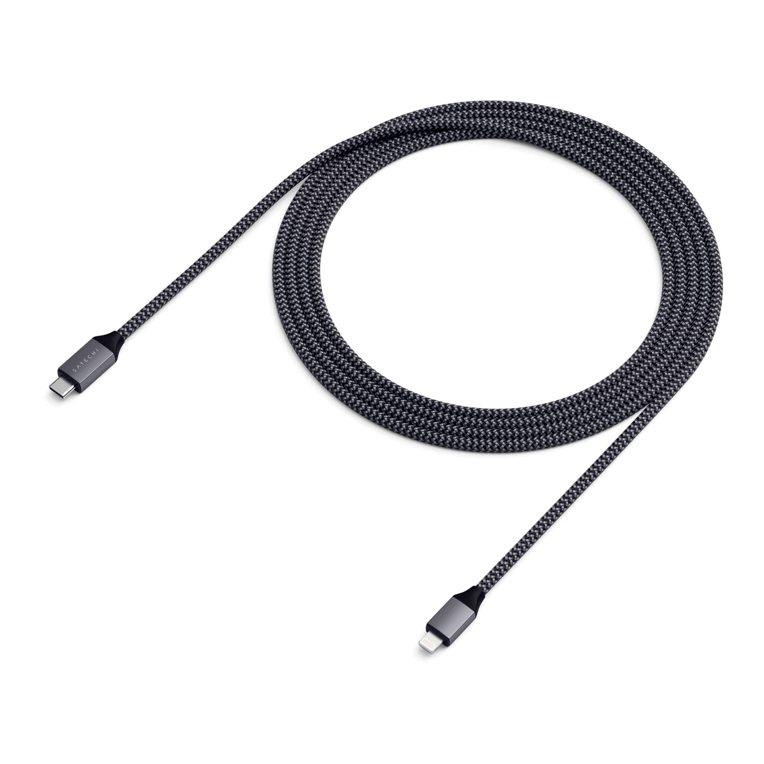 Satechi Type-C to Lightning Charging Cable - Space Grey-3