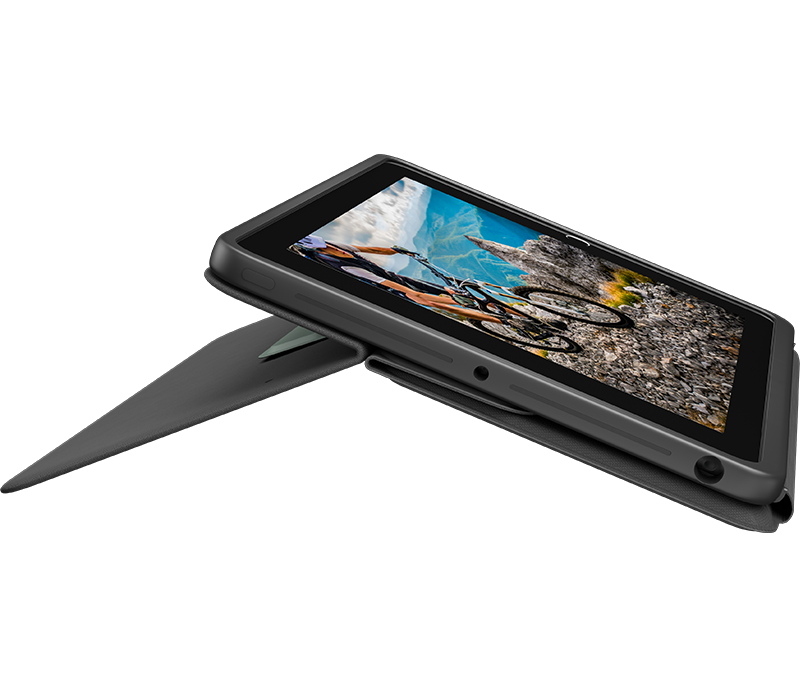 Logitech Rugged Folio Ultra-protective keyboard case with Smart Connector for iPad (7th, 8th, 9th and 10th gen) - Graphite - UK-4