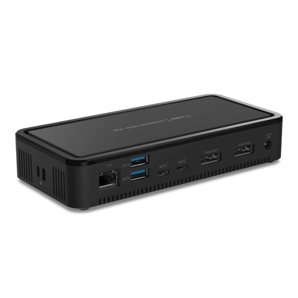 Belkin Hub Thunderbolta 3 Series2 - 1-Port Thunder3, 1-Port Audio, 1-Port USB-3.1, 1-Port Ethernet, 2-Port USB-3.1, 2-Port USB-C, 2-Port Display MiniPort - crna-1