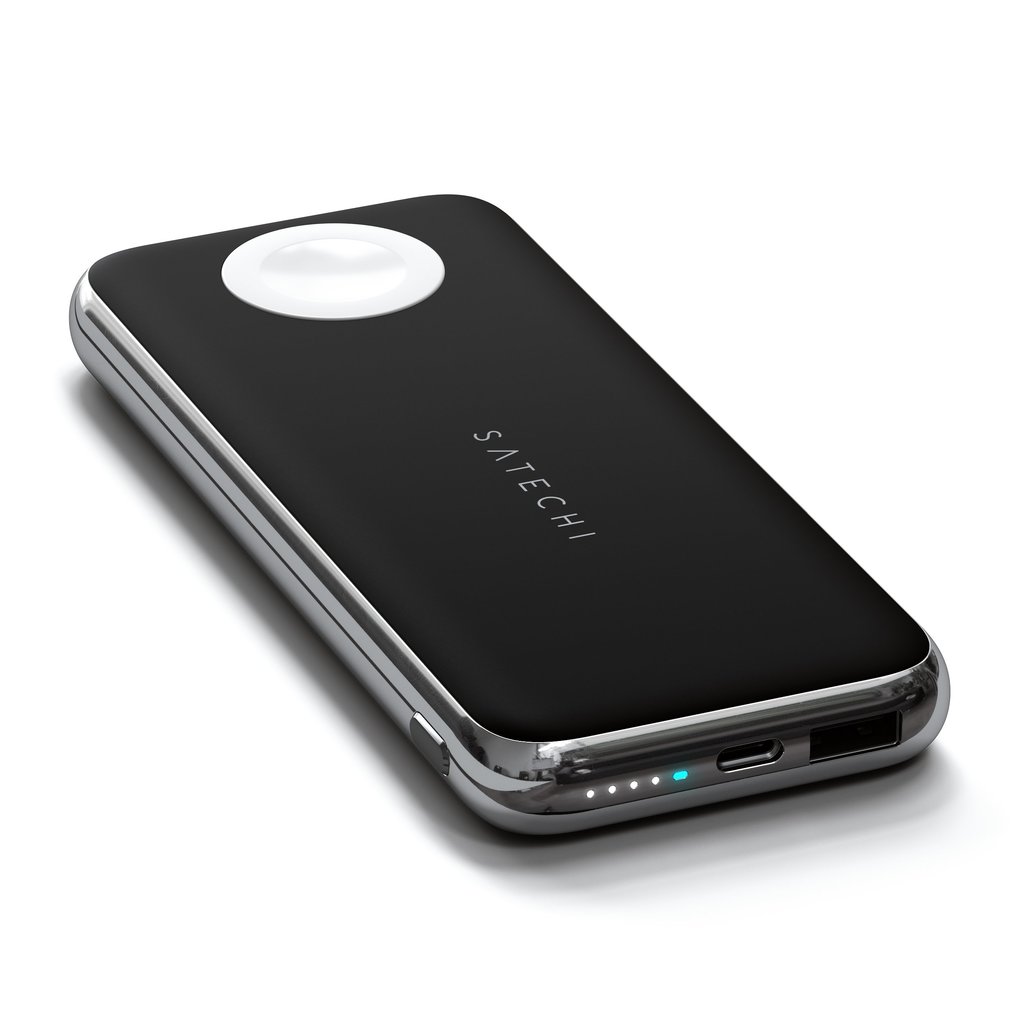 Power Bank SATECHI Quatro Wireless Qi Wireless 5W, AW 2.5W, USB-C PD 18W, USB-A 12W - Space Grey-6