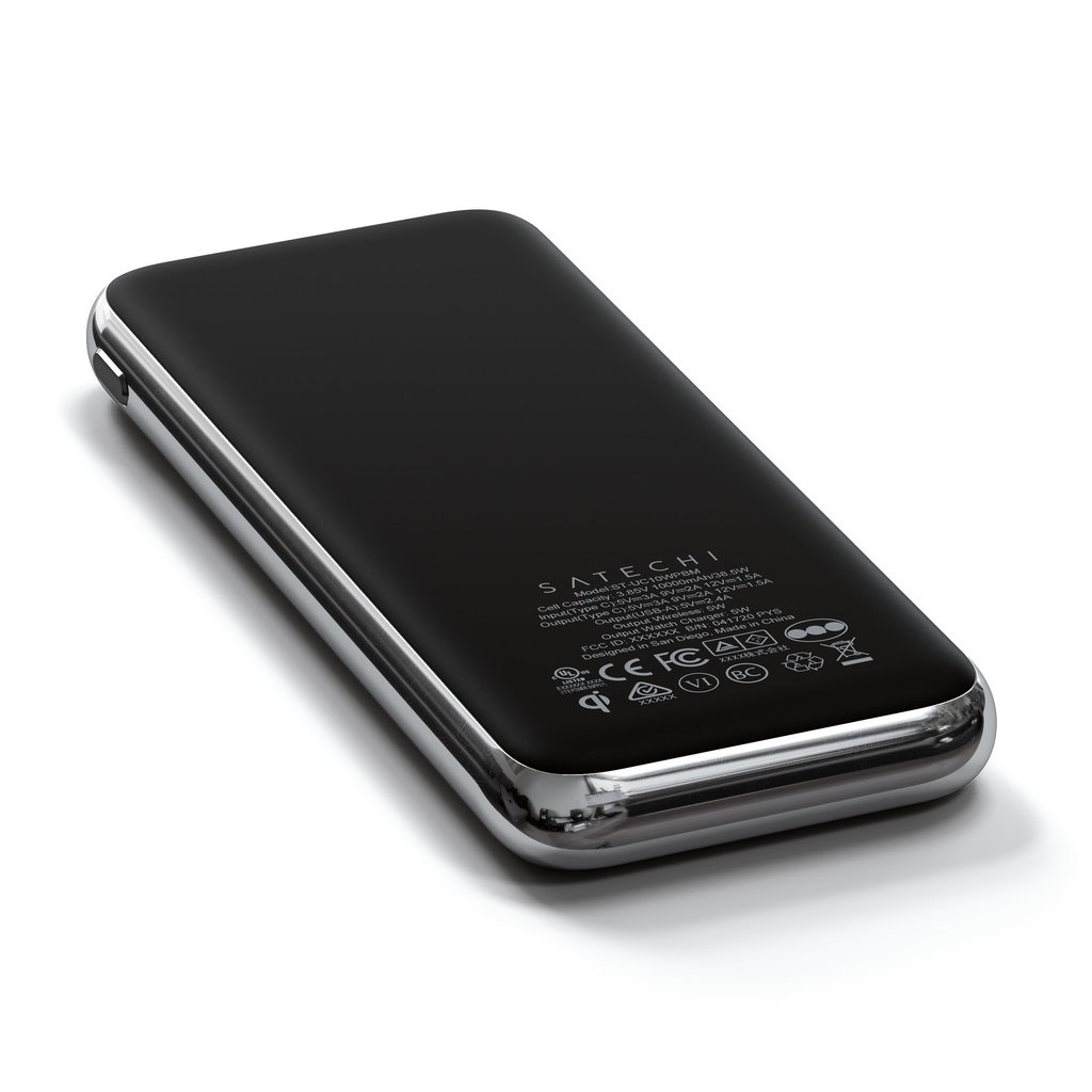 Power Bank SATECHI Quatro Wireless Qi Wireless 5W, AW 2.5W, USB-C PD 18W, USB-A 12W - Space Grey-5