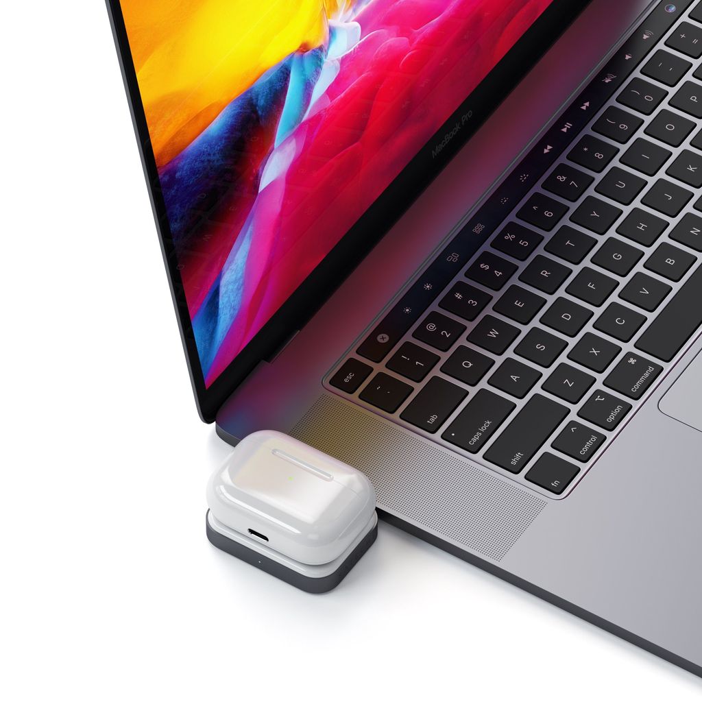 Docking stanica SATECHI USB-C Wireless ZA AirPods (5W), Space Grey-1