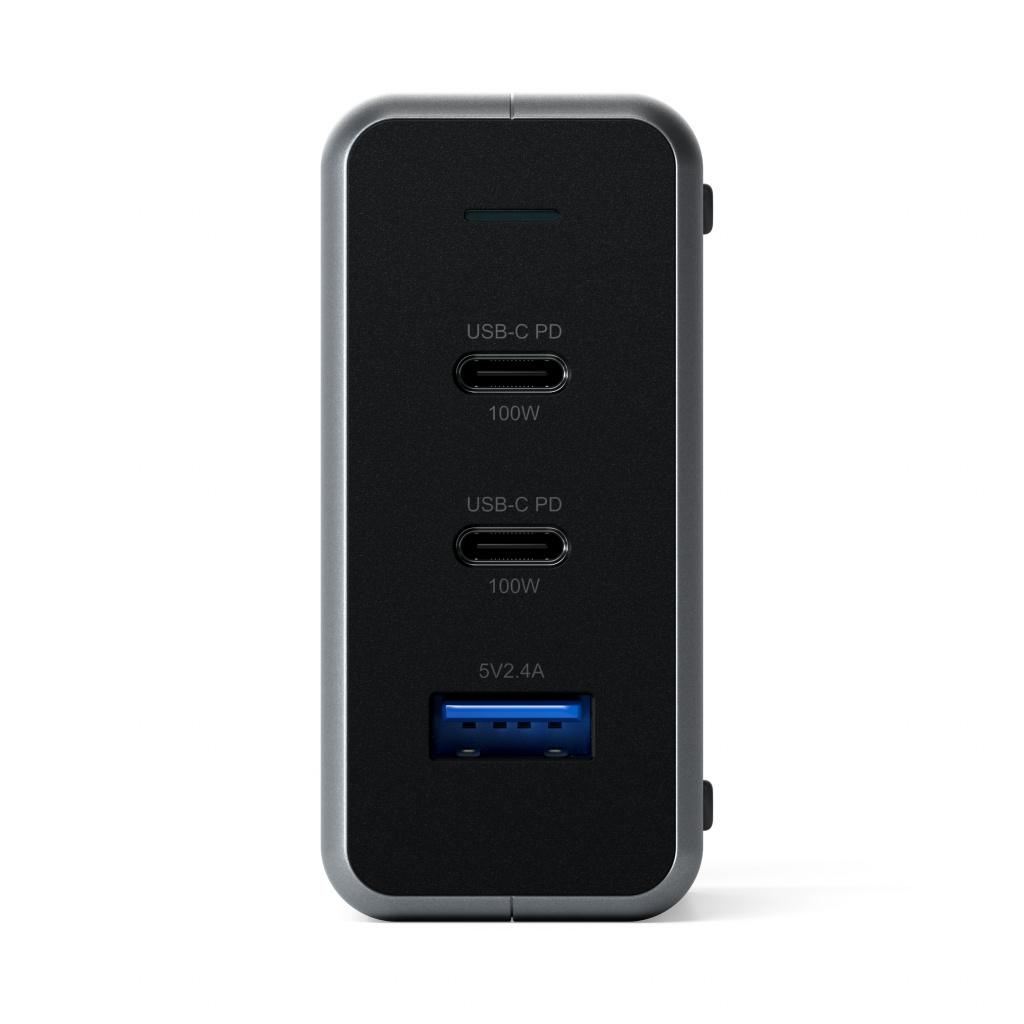 SATECHI USB-C PD Compact GAN Charger 100W (1xUSB-C PD, 2xUSB-C PD, 1xUSB-C PD, 1xUSB-A, 2x USB-C PD)-4
