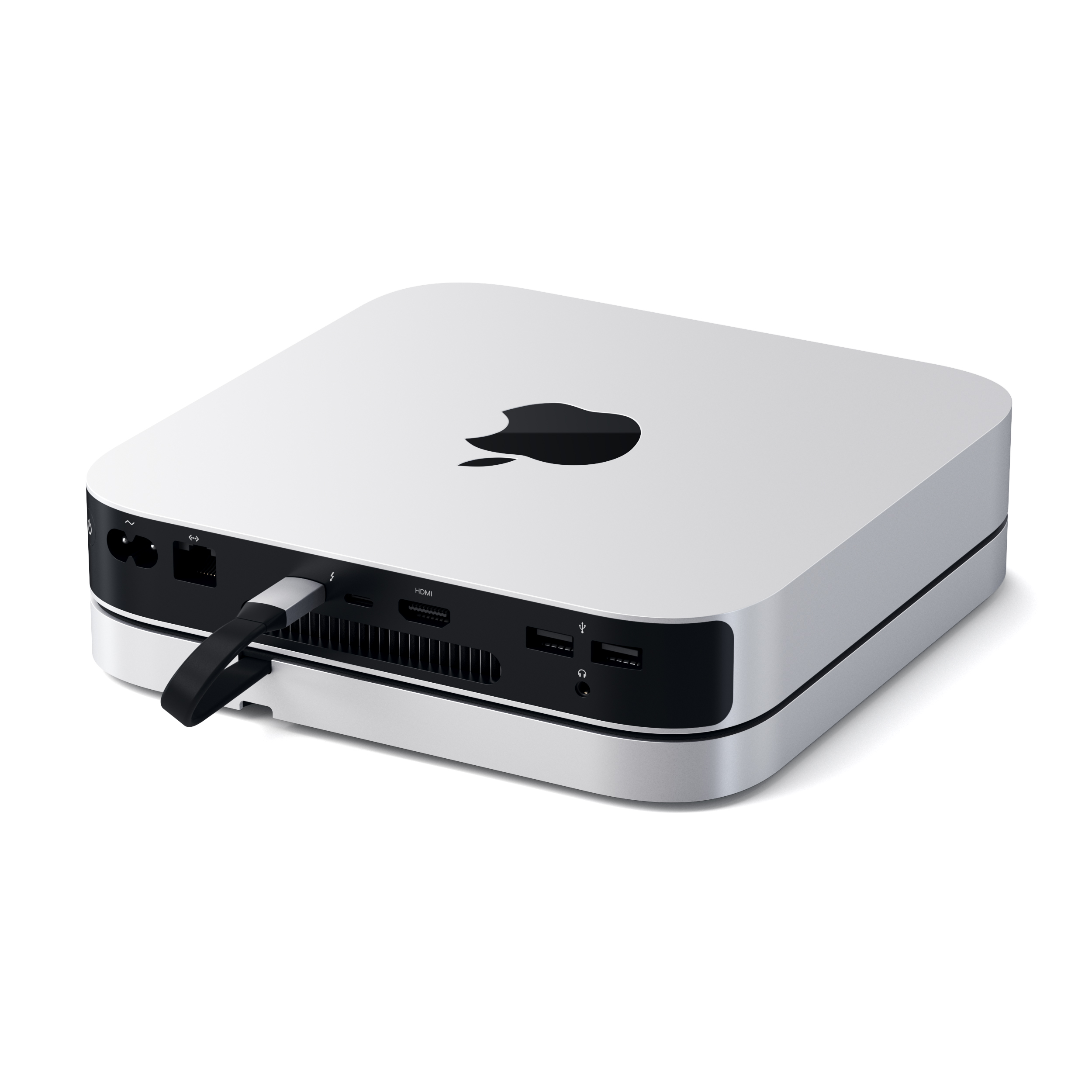 Satechi Aluminium Type-C Stand and Hub for Mac Mini - Silver-6