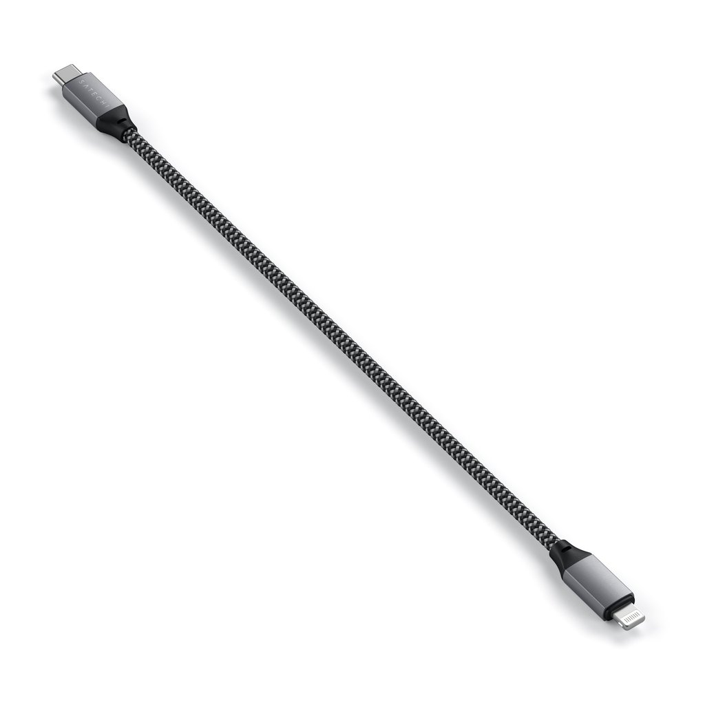 Satechi USB-C to Lightning Short Cable 25cm - Space Grey-4