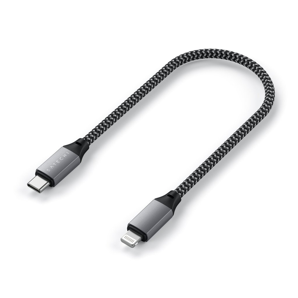 Satechi USB-C to Lightning Short Cable 25cm - Space Grey-2