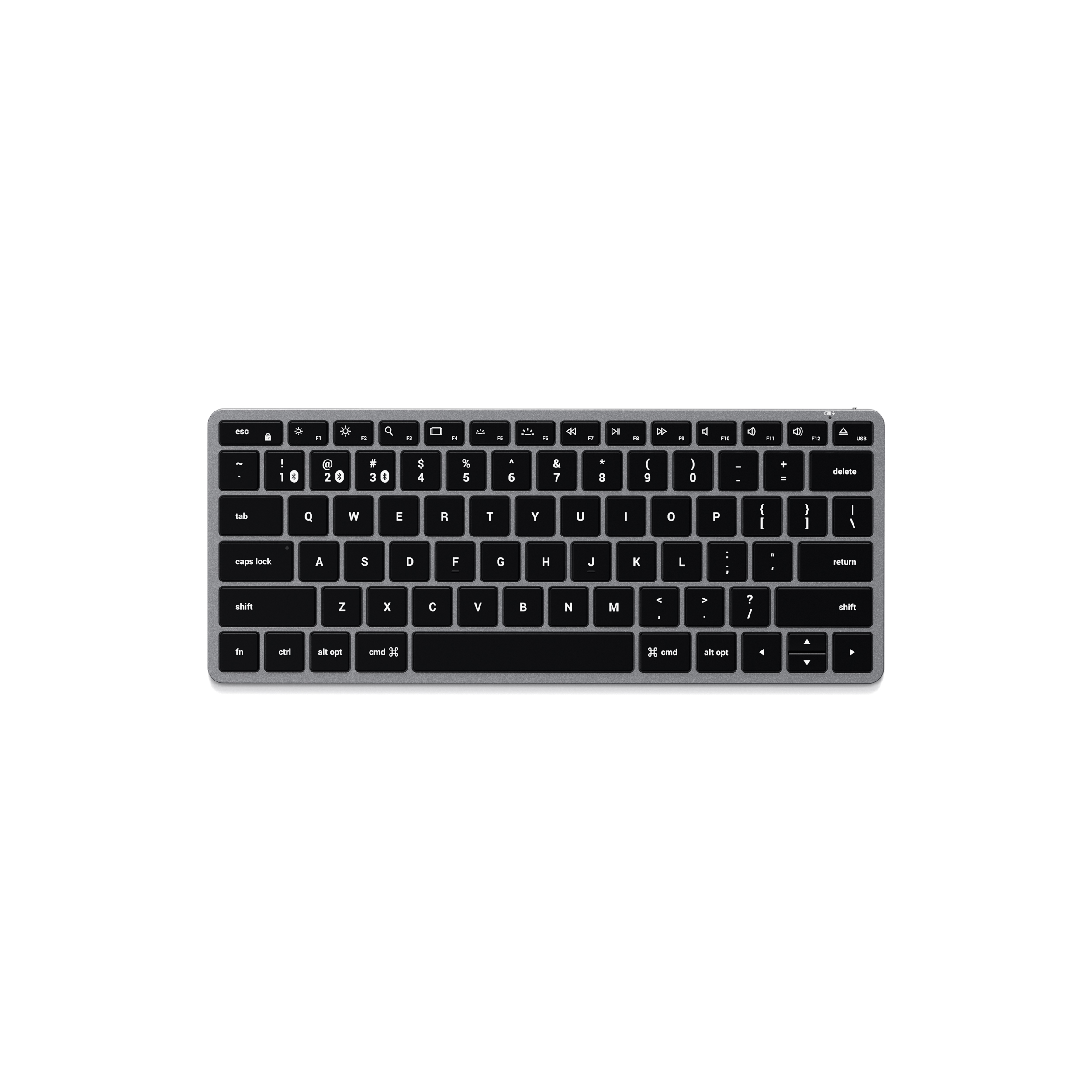 Satechi Slim X1 Bluetooth BACKLIT Wireless Keyboard - US - Space Grey-0