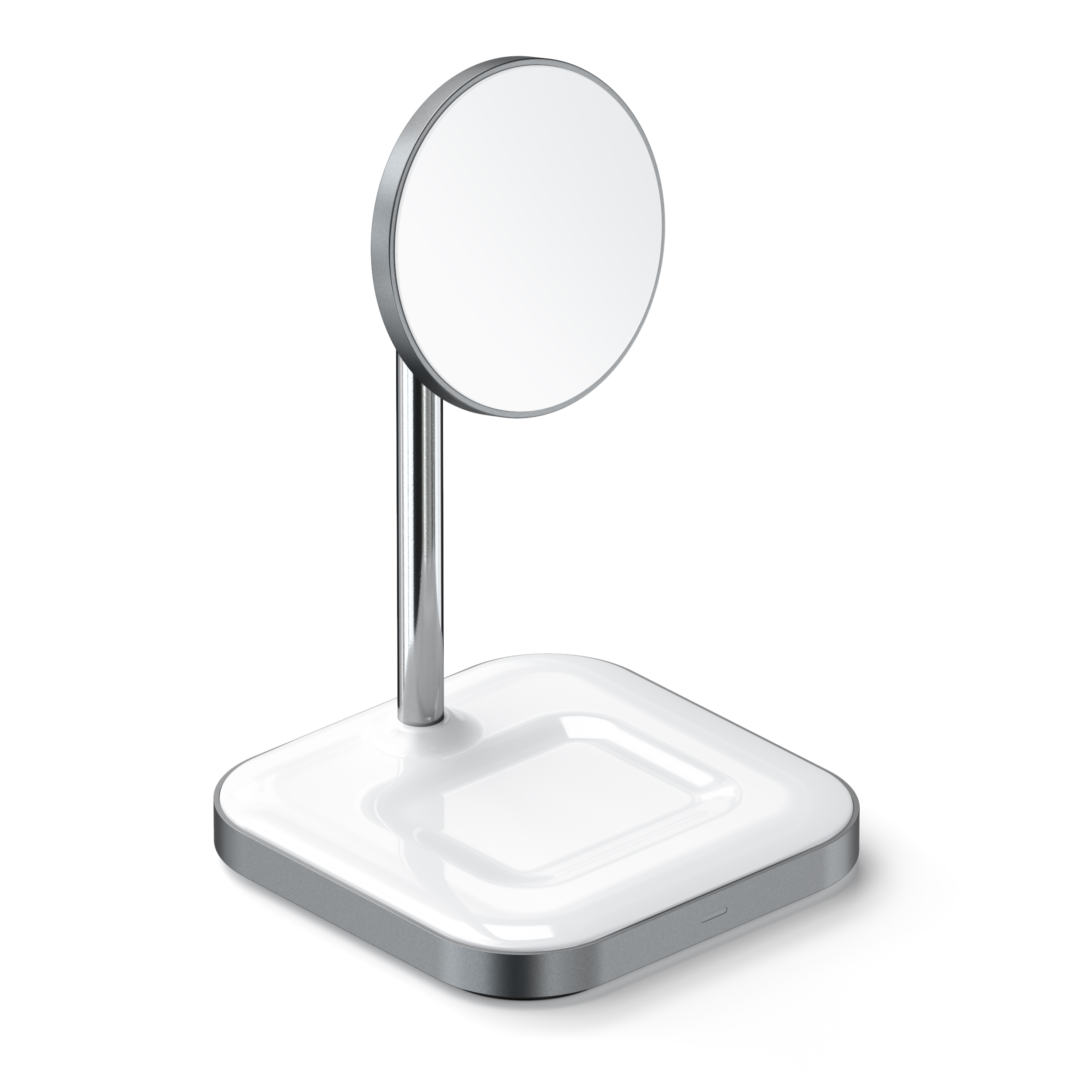 Bežični punjač SATECHII Aluminium 2-in-1 Magnetic Wireless Charging bijeli-7