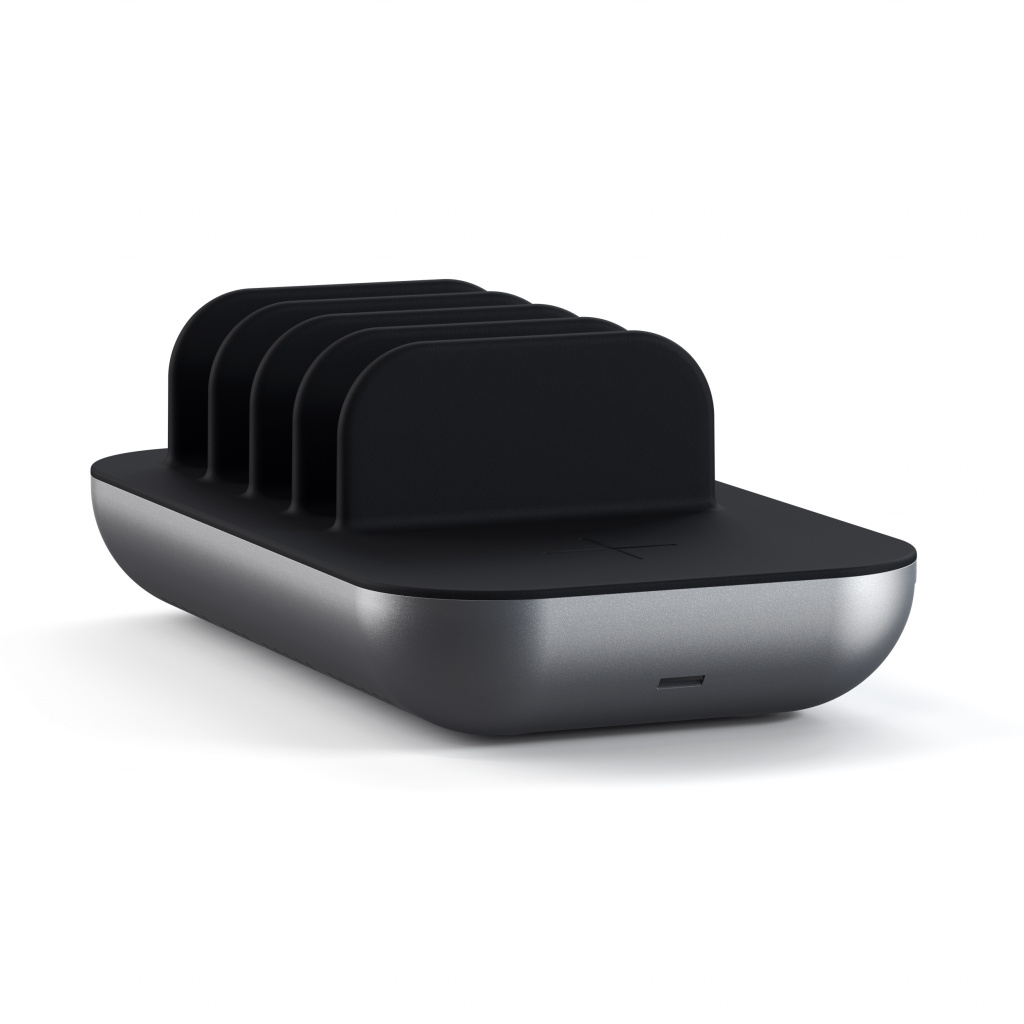 Satechi Dock 5 Multi device charging station with EU plug (2xUSB-C PD 20 W, 2x USB-A 12W, Wireless) - Space Grey-5