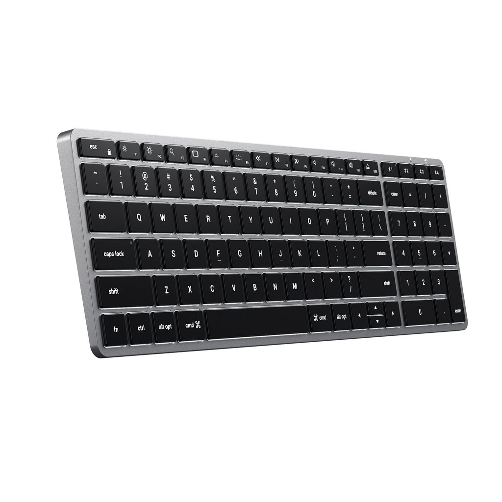 Satechi SLIM X2 Slim Bluetooth Wireless Keyboard + Num. Keypad - US - Space Grey-2