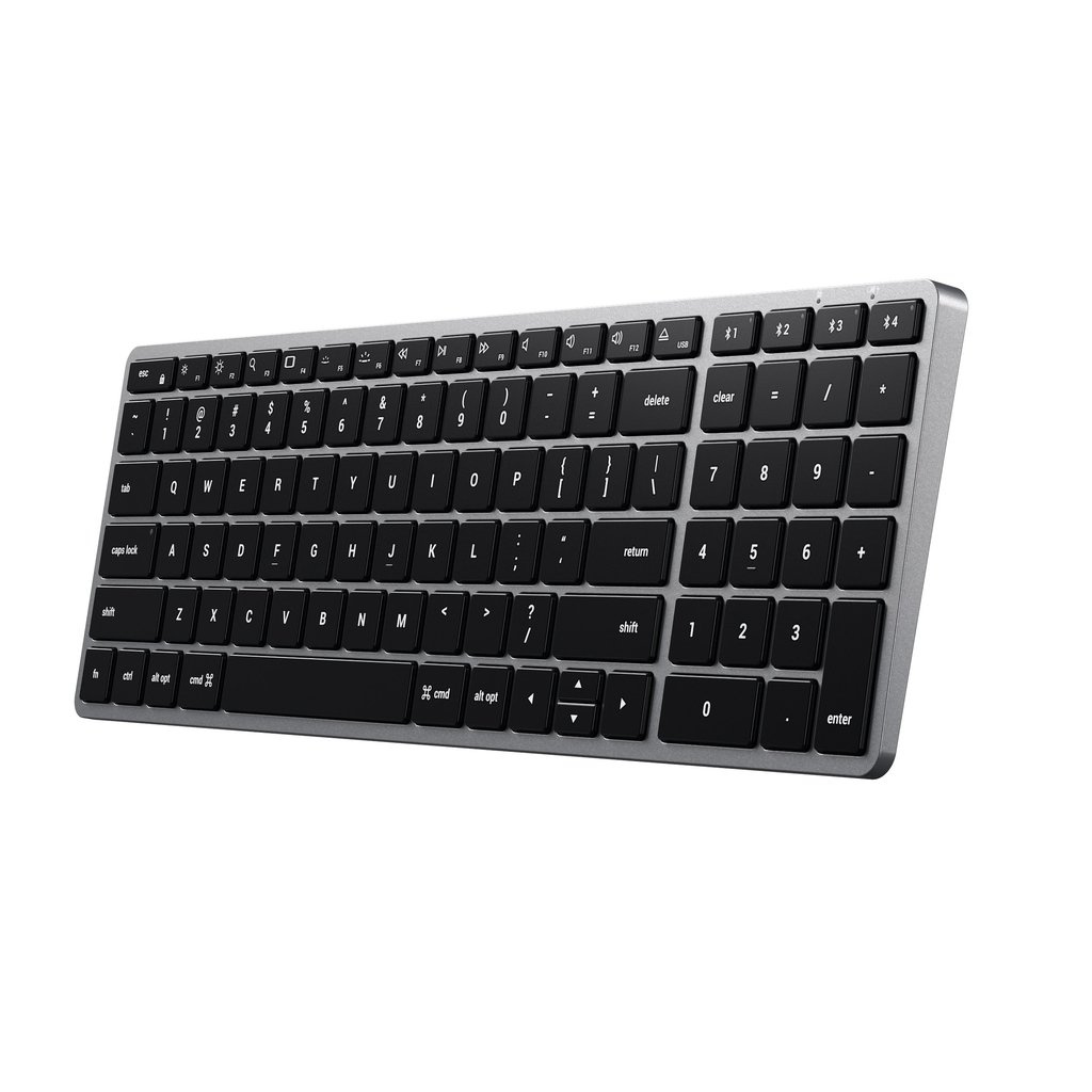 Satechi SLIM X2 Slim Bluetooth Wireless Keyboard + Num. Keypad - US - Space Grey-1