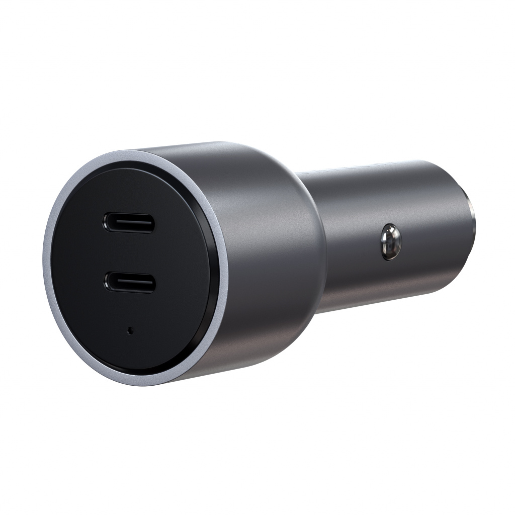 Satechi 40W Dual USB-C PD Car Charger - Silver-0