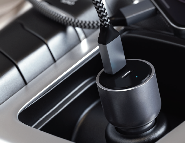 Satechi 40W Dual USB-C PD Car Charger - Silver-1