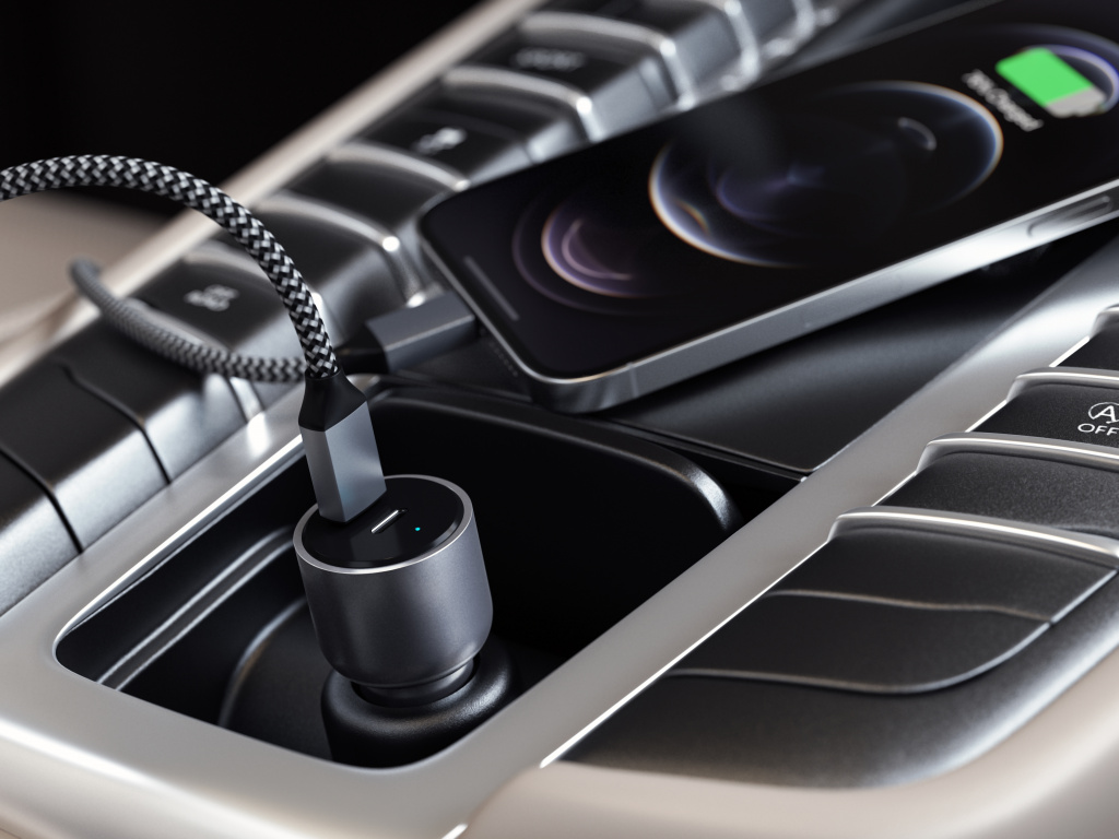 Satechi 40W Dual USB-C PD Car Charger - Silver-5