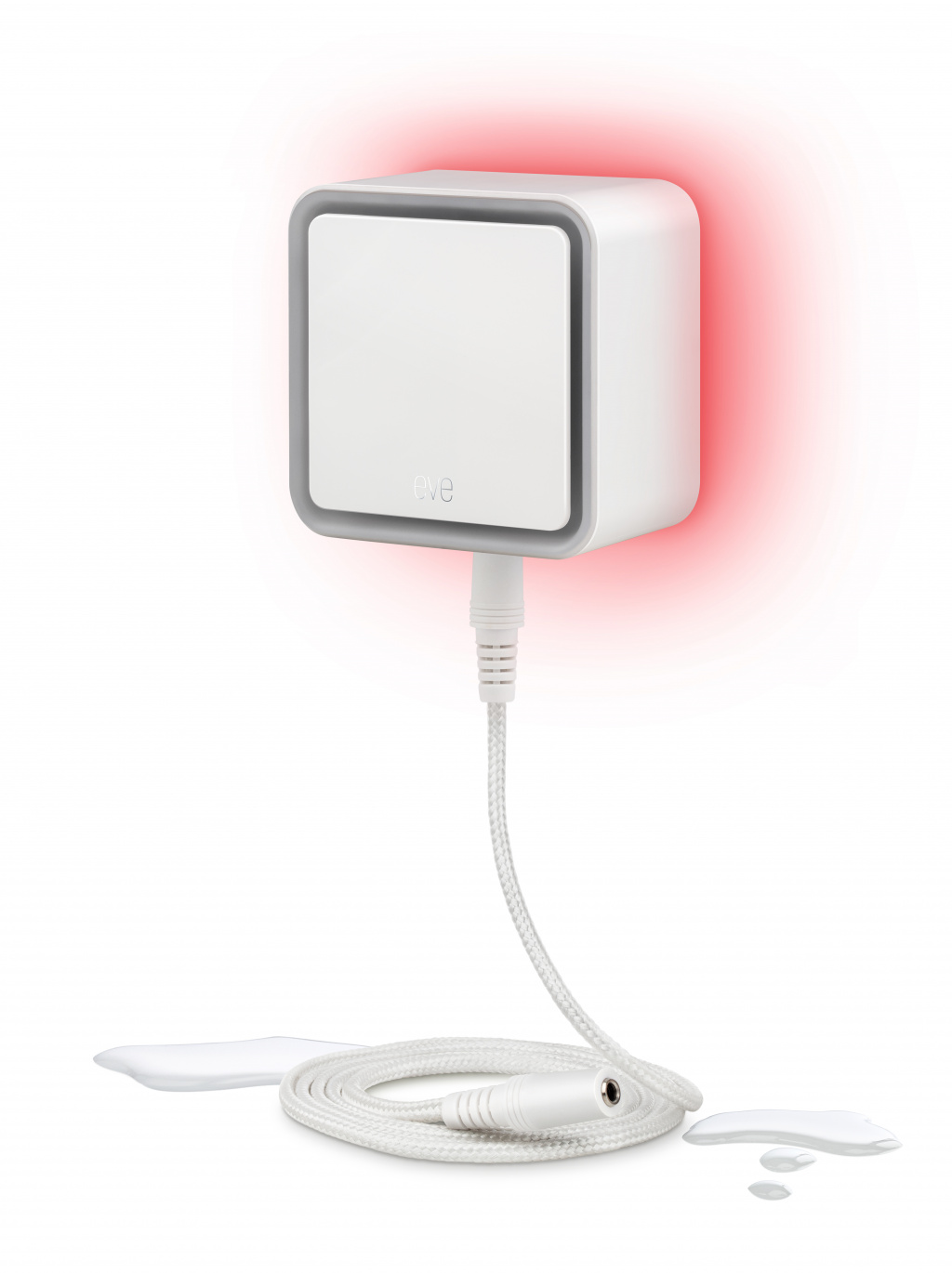 Pametni senzor curenja vode EVE Water Guard (100 dB sirena, 2 m kabel, Thread, Apple HomeKit, bijela boja)-0