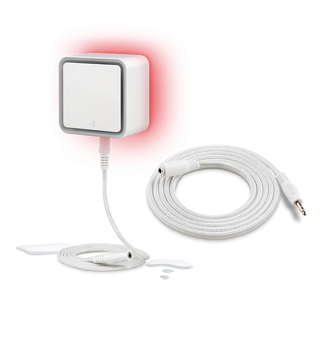 Pametni senzor curenja vode EVE Water Guard (100 dB sirena, 2 m kabel, Thread, Apple HomeKit, bijela boja)-1