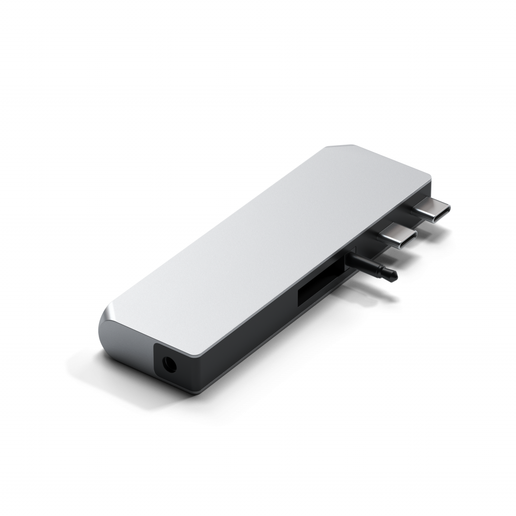 SATECHI Aluminium Pro Hub Mini (1xUSB4 96W, 1xHDMI 6K 60Hz, 2 x USB-A 3.0, 1xEthernet, 1xUSB-C, 1xAudio) - Srebrni-2