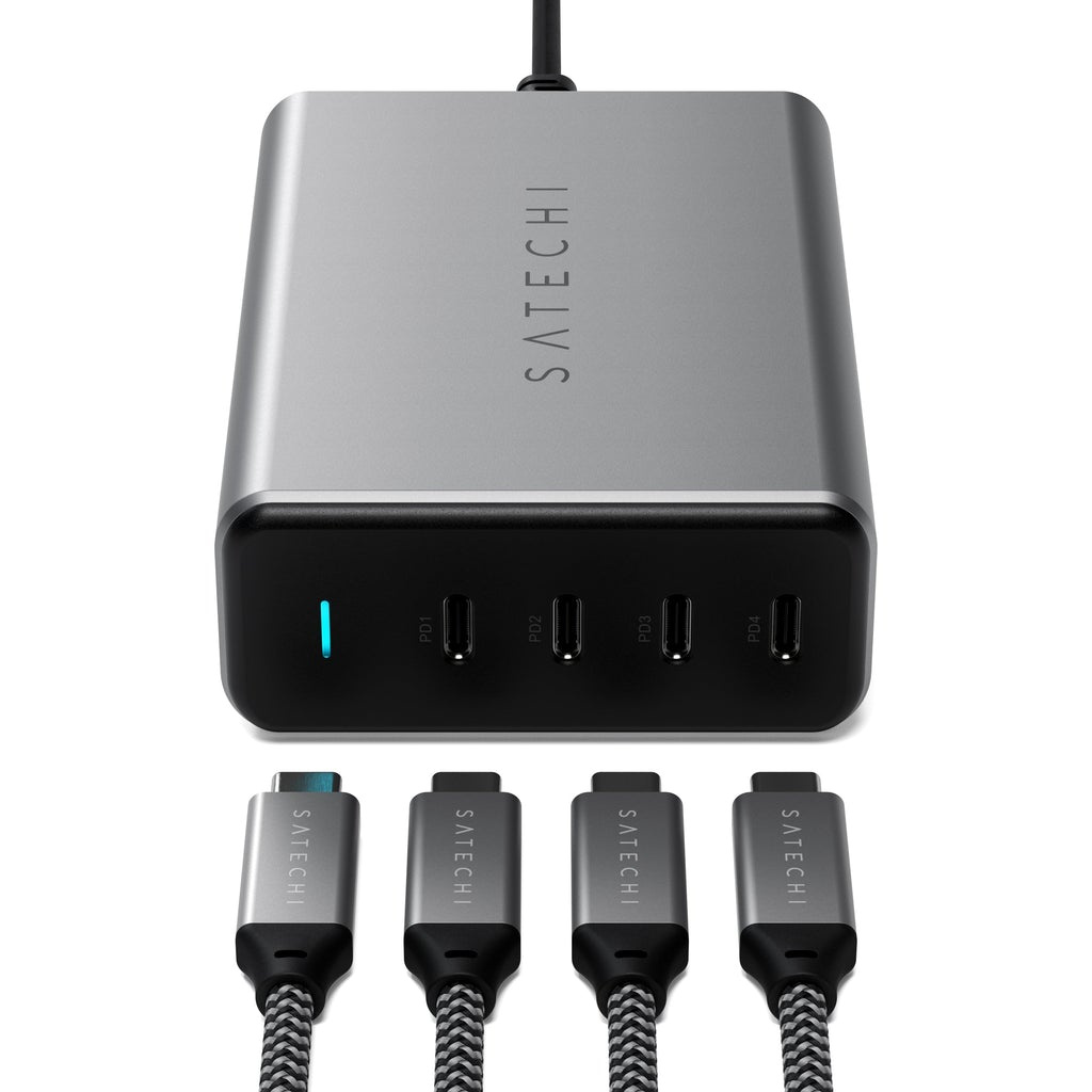 Satechi 165W USB-C 4-PORT PD GAN Charger (4xUSB-C up to 100W)-2