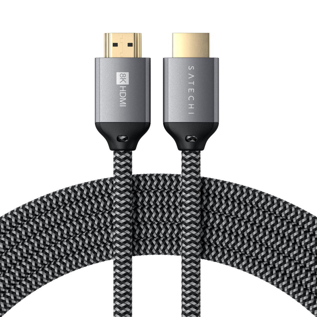 Satechi 8K Ultra HD High Speed HDMI Braided cable 2m - crna-0